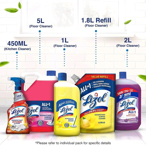 Lizol LIZOL - 500ml, Floor Cleaner