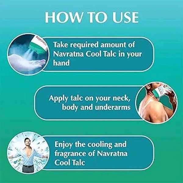 Navratn  NAVRATN COOL - 50g, Navratn Cook Talc, Active Deo