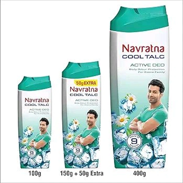 Navratn  NAVRATN COOL - 50g, Navratn Cook Talc, Active Deo