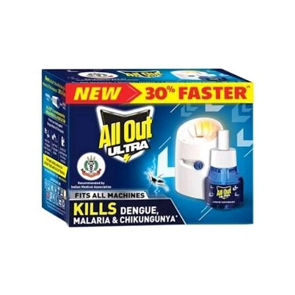All Out  ALL OUT Refill+Machine - 45ml, 1U Refill, 1U Machine +