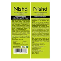 Nisha  NISHA - 10g, Silk & Shiny Soft Hair, Natural Black 30mint