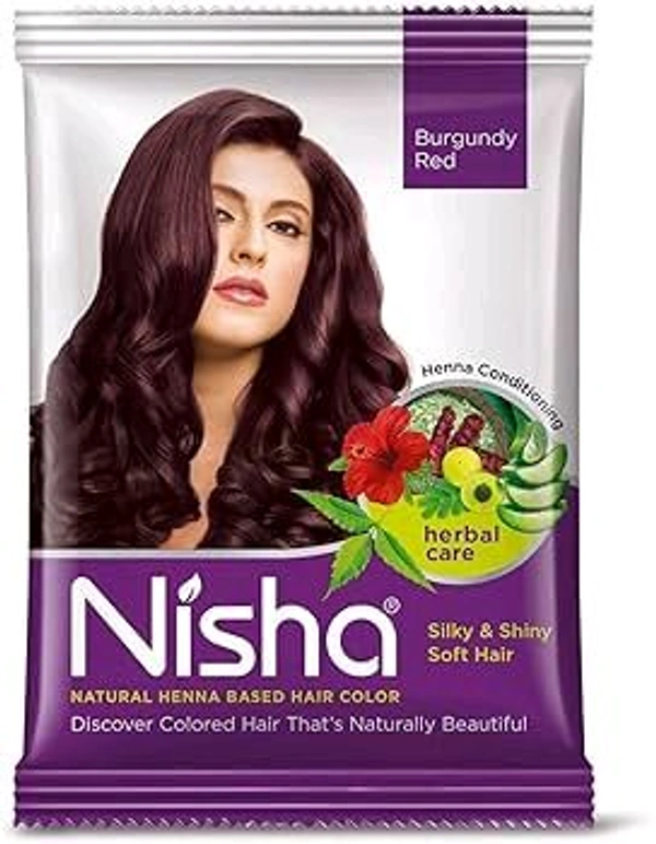 Nisha  NISHA - 10g, Natural Brown 60mint, Silk & Shiny Soft Hair