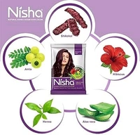 Nisha  NISHA - 10g, Natural Brown 60mint, Silk & Shiny Soft Hair