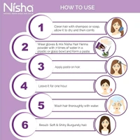 Nisha  NISHA - 10g, Natural Brown 60mint, Silk & Shiny Soft Hair