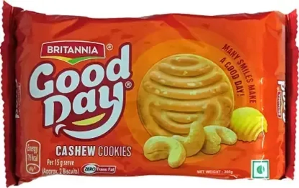 BRITANNIA Good Day Cashew Cookies Biscuit  (50 g Extra in Pack)  (200 g) - Biscuti