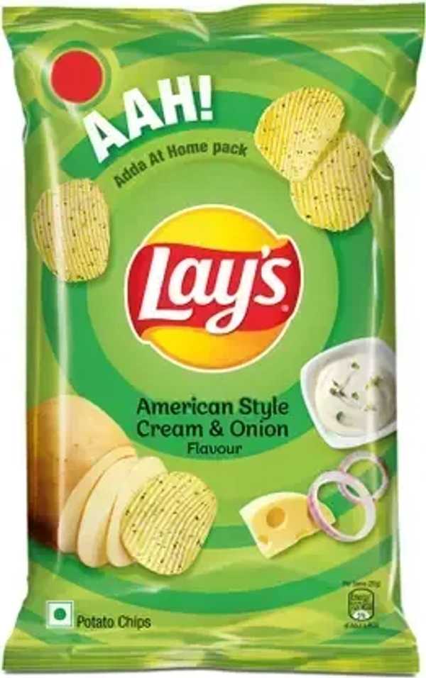 Lay's American Style Cream and Onion Chips  (67 g) - chipes