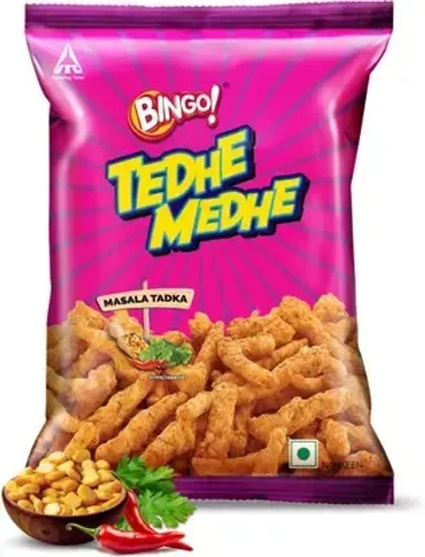 Bingo Tedhe Medhe Masala Tadka (Namkeen)  (75 g) - Chipes