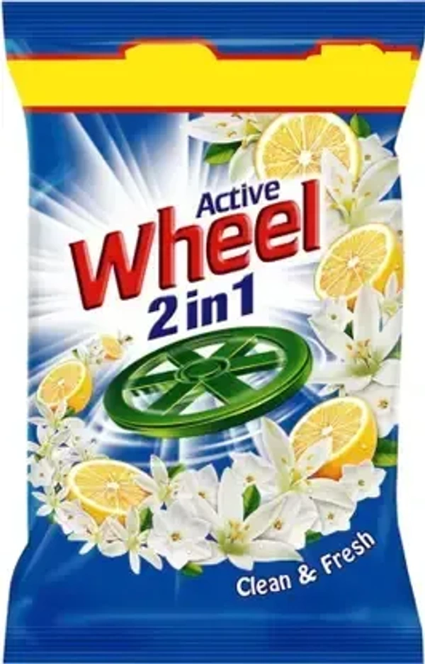 Wheel Active 2 in 1 Blue Detergent Powder  (1 kg) - Detergent  Powder