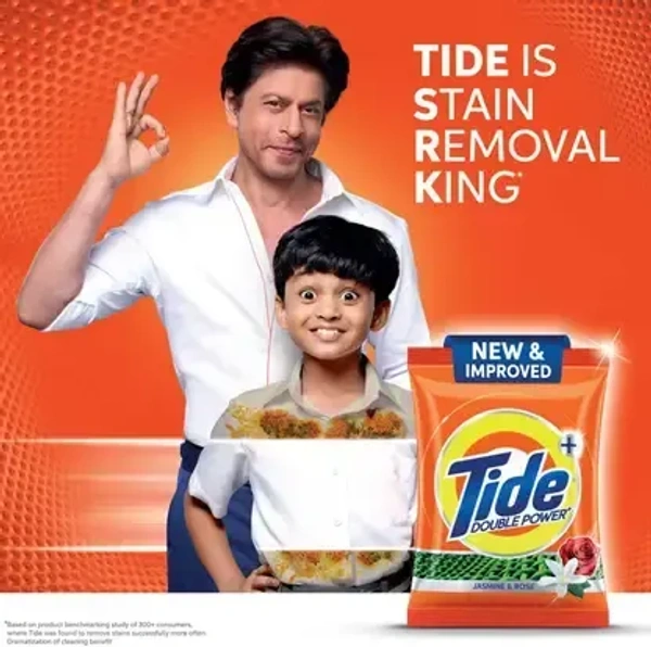 Tide Double Power Jasmine and Rose Detergent Powder  (1000 g) - Detergent Powder