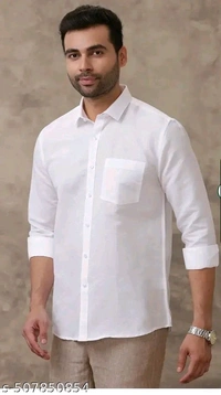 MAAZ Creation Shirt  - White, L