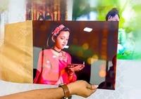 Acriylic photo Frame A4