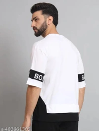 Urban Vega Men’s Stylish Printed White T-Shirt – Urban Streetwear - White, XXL
