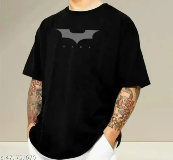 Men's Oversized Printed T-Shirt | Casual Cotton Half Sleeve