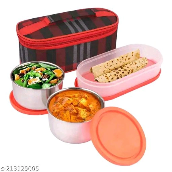 Topware new office double deker lunchbox (750ml)red