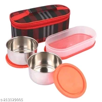 Topware new office double deker lunchbox (750ml)red