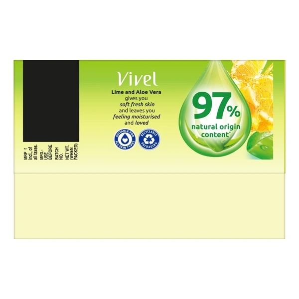 Vivel Lime & Aloe Vera Soap: 3x150 g