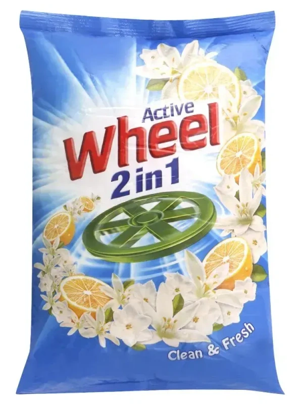 Active Wheel Blue Lemon & Jasmine Detergent Powder 1 kg