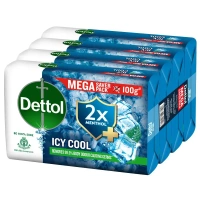 Dettol Icy Cool Soap 100 g [ pack of 4] - 100g [pack of 4]