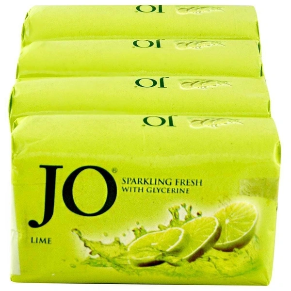 Jo Lime Sparkling Fresh Soap with Glycerine 150 g (Pack of 4) - 150g