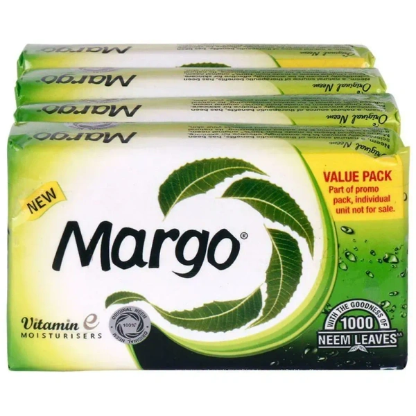 Margo 100% Original Neem Soap 75 g (Pack of 4) - 75g