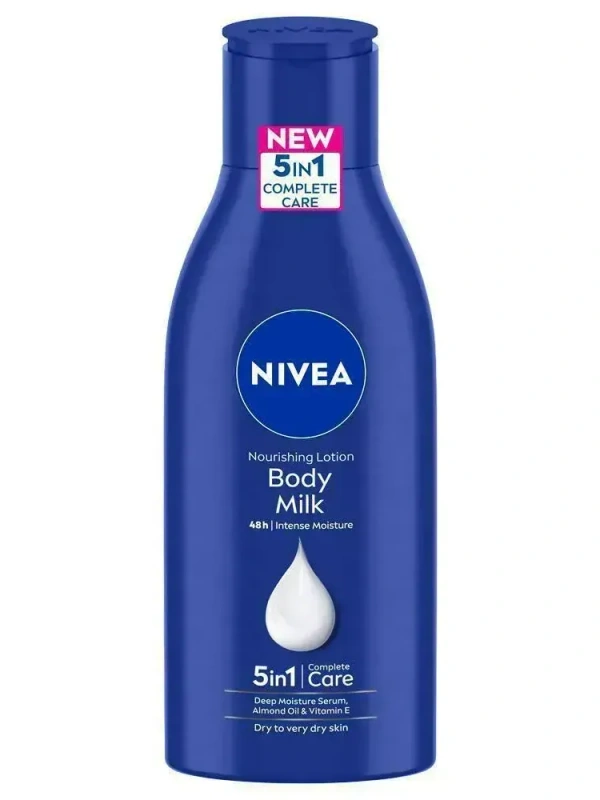 Nivea Body Milk Nourishing Body Lotion with Almond Oil for 48H Moisturization for Very Dry Skin 120 ml - Body Lotion, 120ml, 3 to 4 Days Deliver