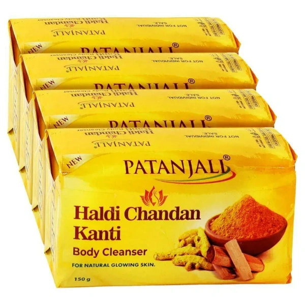PATANJALI Patanjali Haldi Chandan Kanti Body Cleanser 150 g (Pack of 4) - 150g