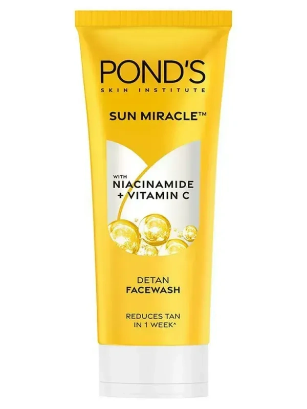 Pond's Detan Face Wash with Vitamin C & Niacinamide 100 g - 100g, Face Wash, 100g, 3 to 4 Days Deliver