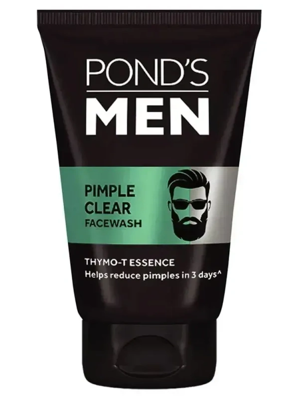 Pond's Men Pimple Clear Face Wash with Active Thymo-T Essence 100 g - 100g, Face Wash, 100g, 3 to 4 Days Deliver