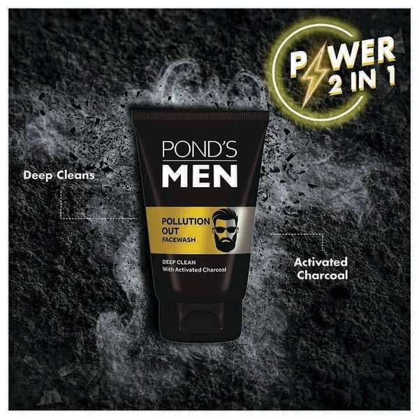 pond"s Pond's Men Pollution Out Face Wash 100 g - 100g, 100g, 3 to 4 days deliver