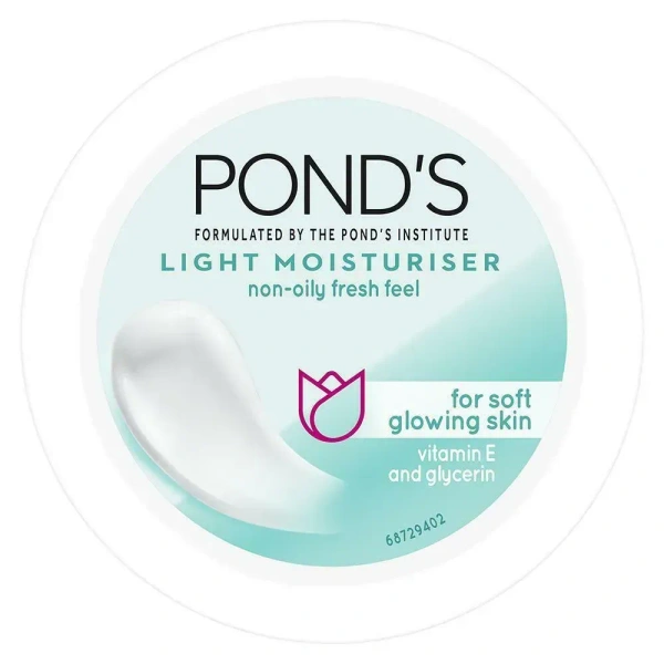 Pond's  Pond’s Vitamin E & Glycerin Light Moisturizer for Soft Glowing Skin 50 ml - Face wash, 50ml, 3 To 4 Days Deliver