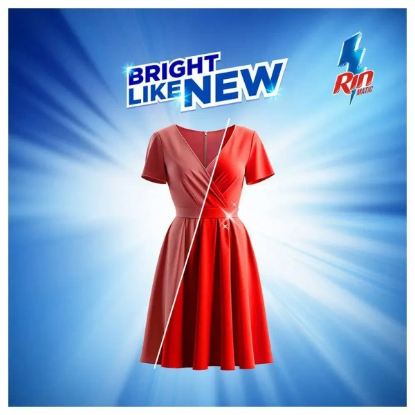 rin Rin Matic Top Load Bright Lock Technology Liquid Detergent 2 L - 2l, 2 l, 3 to 4 days