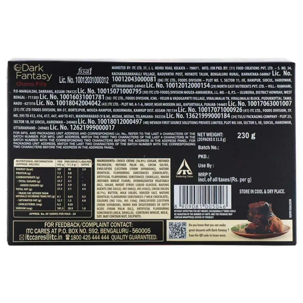 Sunfeast Dark Fantasy Choco Fills Cookie 230 g - 230g