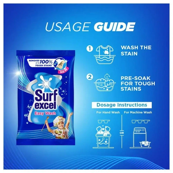 Surf Excel Detergent  Surf Excel Easy Wash Detergent Powder 1kg - 1kg