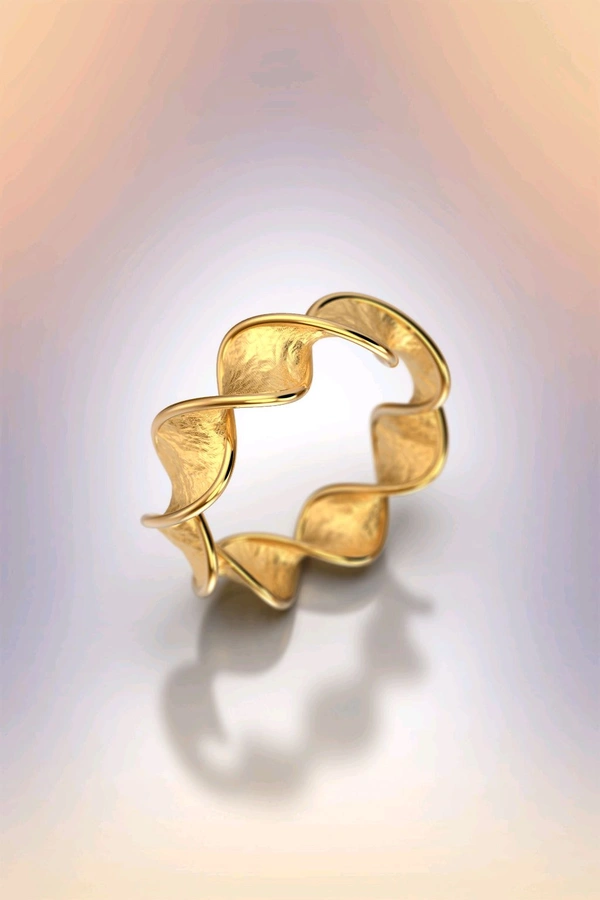 Wave Ring - Yellow