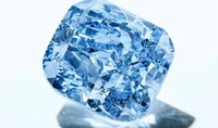 Blue, Cushion Cut LGD Diamond, 5 Cts, IGI Certified 