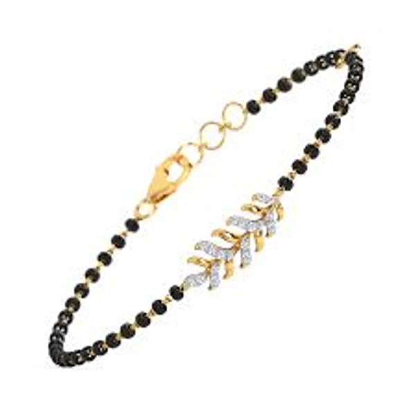 Hand Tanmanya LGD Diamond & Black Bead