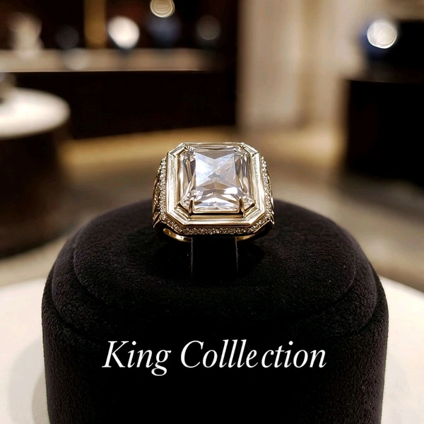 Blue Diamond LGD , Mens Solitaire Ring