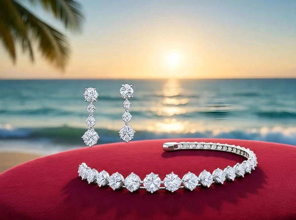 Solitaire Bangle, Openable, 1 Carat Each LGD Diamond 