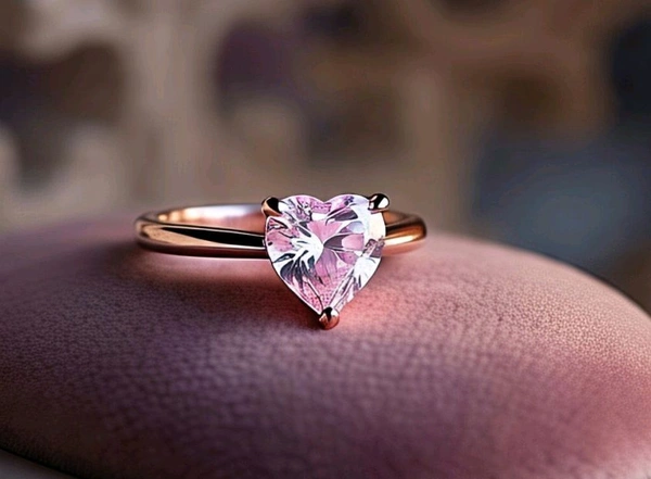 Heart Cut Diamond LGD Blue Colour 