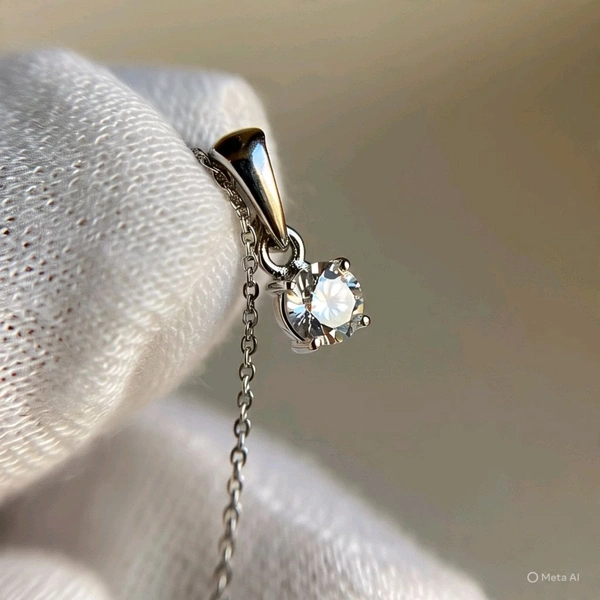 Kids Solitaire Diamond Pendant 