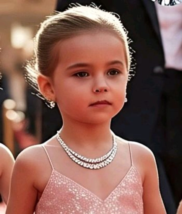 Kids Party Wear Diamond Necklace