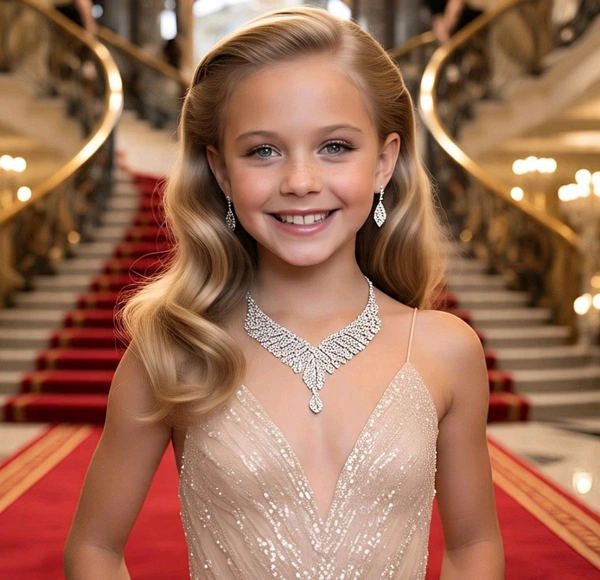 Kids Partywear Diamond Necklace