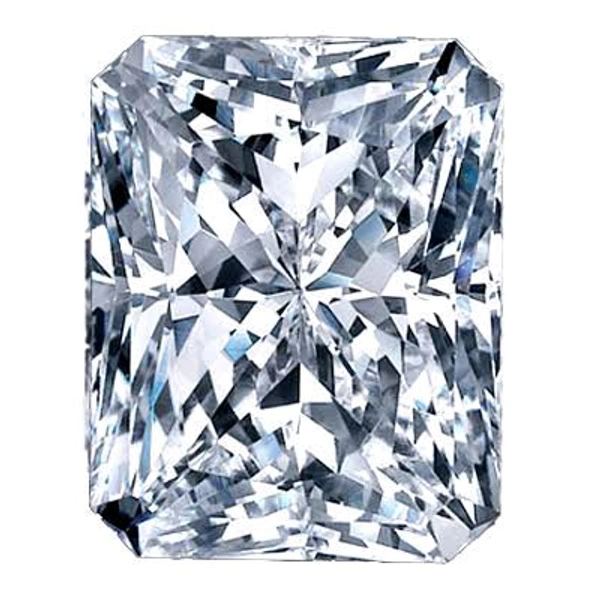 White, Radiant Cut,  3 Cts. LGD Diamond,  IGI Certified 