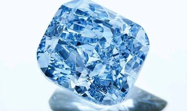 Blue Cushion Shape, 5 Cts, LGD Diamond, IGI Certified 