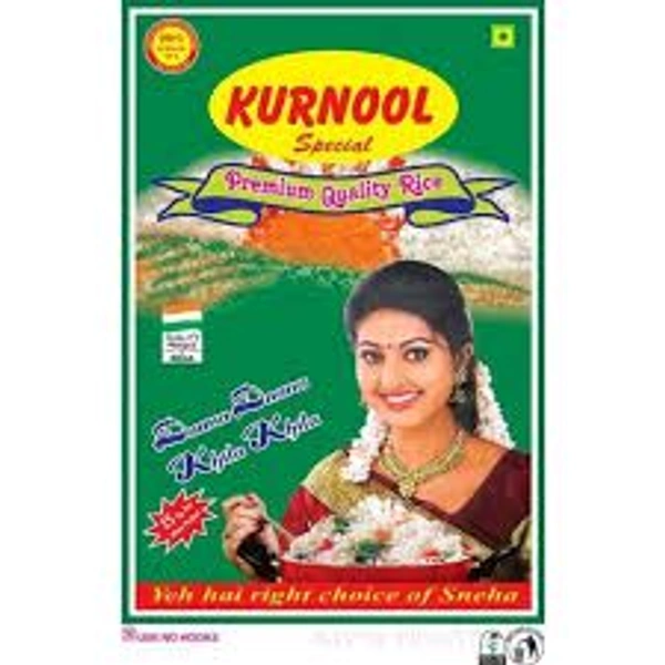 Kurnool Sona Masuri Rice 25 Kgs Bag - White