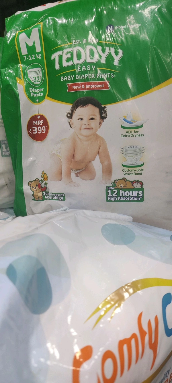 Teddy Easy Baby Diaper Pants Size M 7-12kgs - M