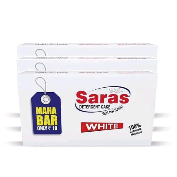 Saras White Detergent Soap 