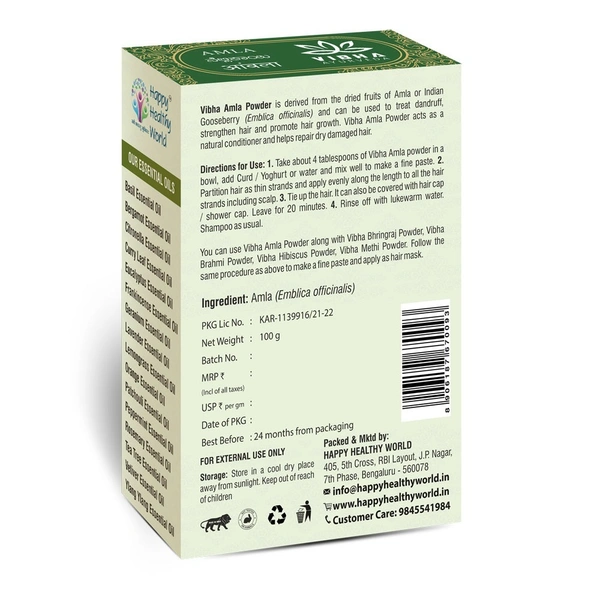 Vibha Ayurveda Vibha Amla Powder 100g