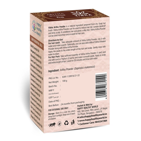Vibha Ayurveda Vibha Aritha Powder 100g