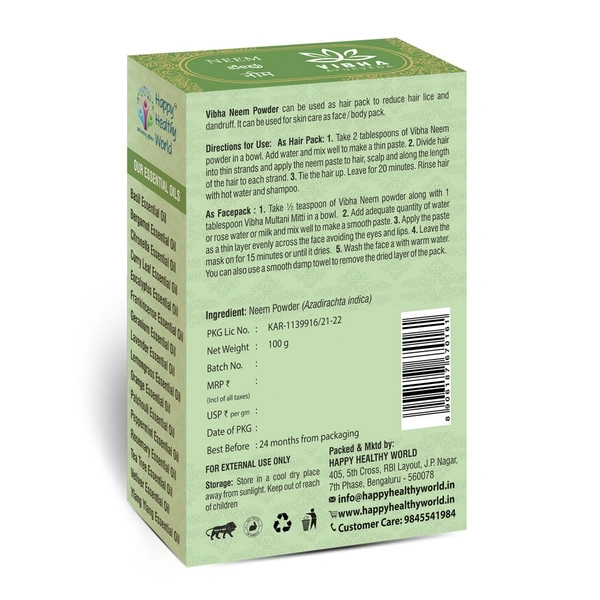 Vibha Ayurveda Vibha Neem Powder 100g